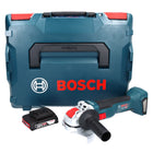 Bosch GWX 18V-10 Professional Meuleuse d'angle sans fil 18 V 125 mm X-LOCK Brushless + 1x Batterie 2,0 Ah + L-Boxx - sans chargeur