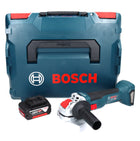 Bosch GWX 18V-10 Profesjonalna akumulatorowa szlifierka kątowa 18 V 125 mm X-LOCK bezszczotkowa + 1x akumulator 5,0 Ah + L-Boxx - bez ładowarki