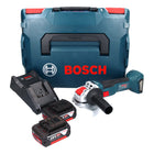 Bosch GWX 18V-10 Smerigliatrice angolare professionale a batteria 18 V 125 mm X-LOCK Brushless + 2x batteria ricaricabile 5,0 Ah + caricabatterie + L-Boxx