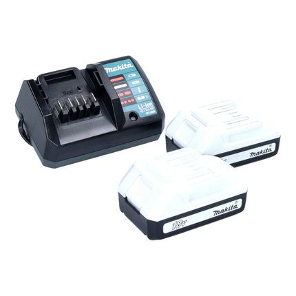 Makita HP 488 DWAE Perceuse-visseuse à percussion sans fil 18 V 42 Nm série G + 2x batterie 2 Ah + chargeur + Coffret