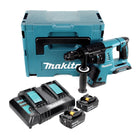 Makita DHR CTJ cordless hammer drill 36 V ( 2x 18 V ) 3.0 J SDS-plus + 2x rechargeable battery 5.0 Ah + double charger + Makpac