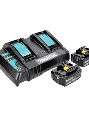 Makita DHS 900 CT Akku Handkreissäge 36 V ( 2x 18 V ) 235 mm Brushless + 2x Akku 5,0 Ah + Doppelladegerät