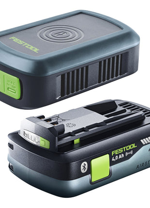 Festool PHC 18 Handy Ladestation Induktionsladung / USB-A / USB-C + 1x Akku 4,0 Ah - Toolbrothers