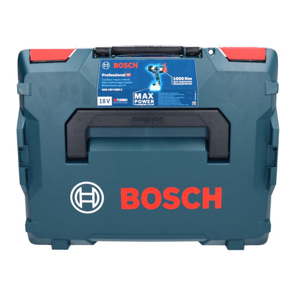 Bosch GDS 18V-1000 C Atornillador de impacto giratorio inalámbrico profesional 18 V 1000 Nm BITURBO Brushless + 1x batería ProCORE 8,0 Ah + módulo Bluetooth GCY 42 + L-Boxx - sin cargador