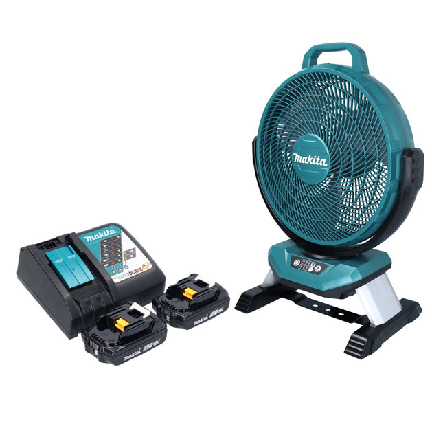 Ventilador sin cable Makita DCF 301 RA 18 V 33 cm + 2x batería recargable 2,0 Ah + cargador