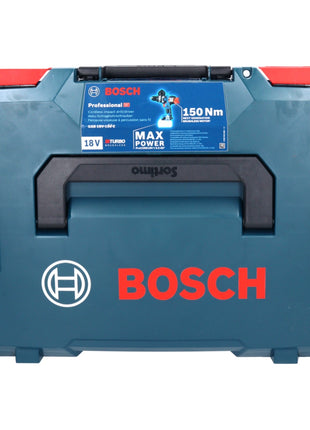 Bosch GSB 18V-150 C Perceuse-visseuse à percussion sans fil Professional 18 V 150 Nm Biturbo Brushless + 1x Batterie 5,0 Ah + L-Boxx - sans chargeur