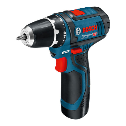 Bosch GSR 12V 15 Professional Akku Bohrschrauber 12 V 30 Nm 060186810F 2x Akku 2 0 Ah Ladegeraet Tasche 1 - toolbrothers