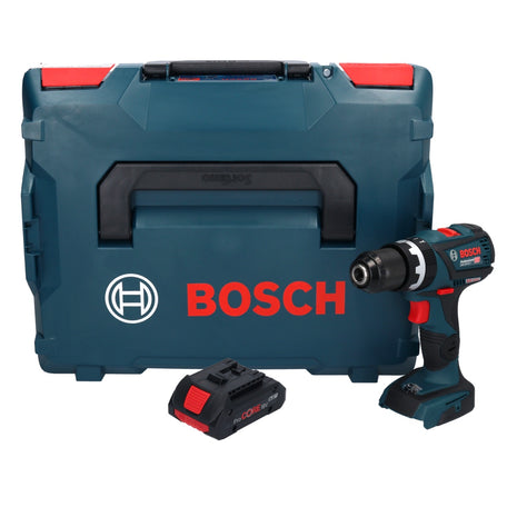 Bosch GSB 18V-60 C Taladro percutor inalámbrico profesional 18 V 60 Nm sin escobillas + 1x batería ProCORE 4,0 Ah + L-Boxx - sin cargador