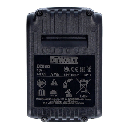 DeWalt DCB 182 battery pack 18 V 4.0 Ah / 4000 mAh XR Li-Ion battery - with charge level indicator