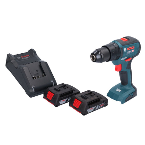 Bosch GSB 18V-55 Professional Akku Schlagbohrschrauber 18 V 55 Nm Brushless + 2x Akku 2,0 Ah + Ladegerät - Toolbrothers