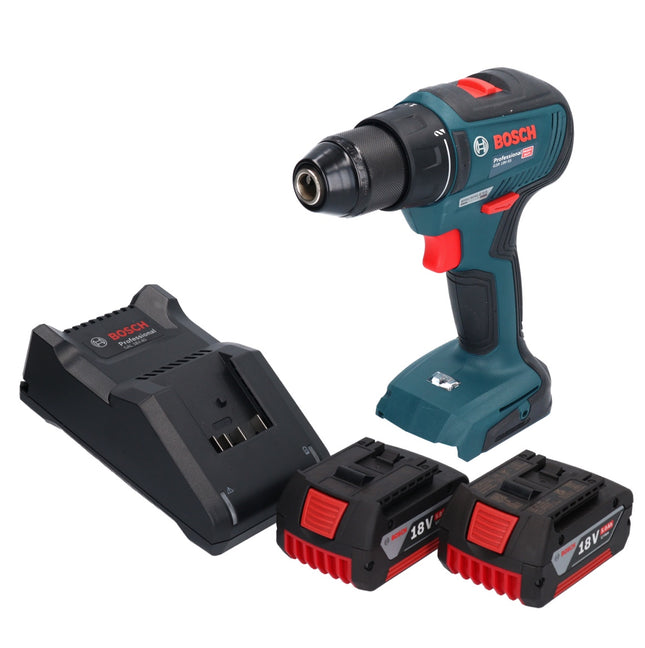 Bosch GSR 18V-55 Taladro atornillador a batería profesional 18 V 55 Nm sin escobillas + 2x acumulador 5,0 Ah + cargador