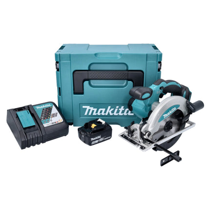 Sierra circular sin cable Makita DSS 610 RG1J 18 V 165 mm + 1x batería 6,0 Ah + cargador + Makpac