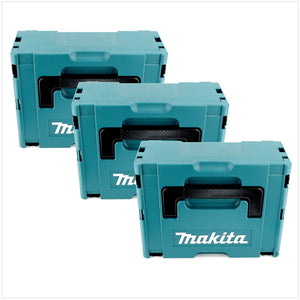 Makita Set di 3x Valigette MAKPAC 2 - senza Inserto