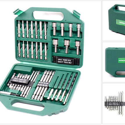 Hitachi DV 18 DSFL 18V Li-Ion Akku- Schlagbohrschrauber Set + Hitachi 42 tlg. Bit & Bohrer Set - Toolbrothers