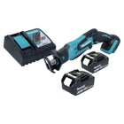 Sierra sable sin cable Makita DJR 185 RF 18 V + 2x batería recargable 3,0 Ah + cargador