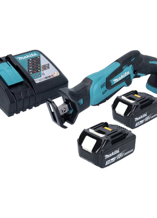 Makita DJR 185 RF Akku Recipro Säbelsäge 18 V + 2x Akku 3,0 Ah + Ladegerät