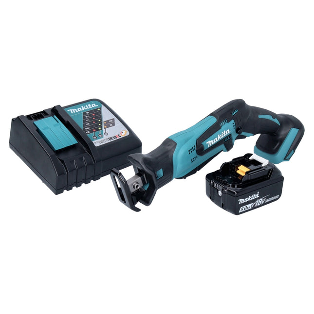 Makita DJR 185 RT1 cordless Recipro reciprocating saw 18 V + 1x battery 5.0 Ah + charger