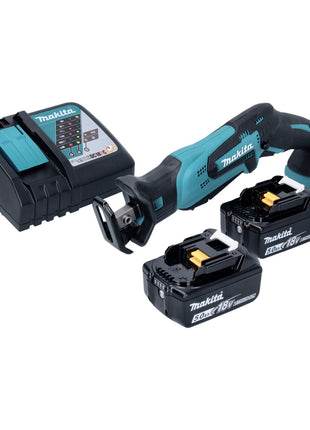 Sega alternativa a batteria Makita DJR 185 RT 18 V + 2x batteria ricaricabile 5,0 Ah + caricabatterie