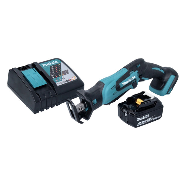 Makita DJR 185 RG1 cordless reciprocating saw 18 V + 1x rechargeable battery 6.0 Ah + charger
