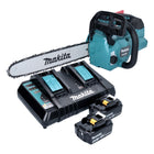 Makita DUC 356 PMB Motosega a batteria 36 V (2x 18 V) 35 cm Brushless + 2x batteria 4,0 Ah + doppio caricabatterie