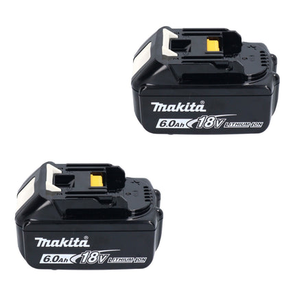 Motosierra a batería Makita DUC 356 GB 36 V (2x 18 V) 35 cm sin escobillas + 2x batería 6,0 Ah - sin cargador