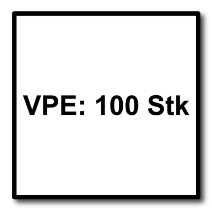 HECO MULTI MONTI plus F Vis 7,5 x 80 mm - Vis à béton- Tête fraisée - T-Drive - Zingué bleu - A2K - 100 pièces (2x 48515)