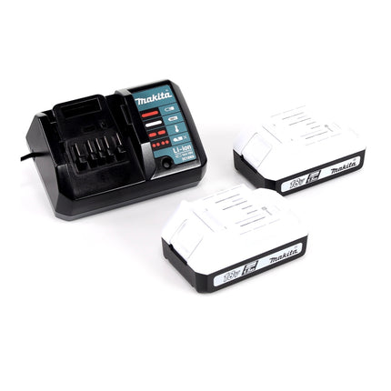 Makita DF 457 DWE Akku Bohrschrauber 18 V 42 Nm G-Serie + Makita UH 522 DZ Akku Heckenschere 18 V 52 cm + 2x Akku 1,5 Ah + Ladegerät + Koffer - Toolbrothers