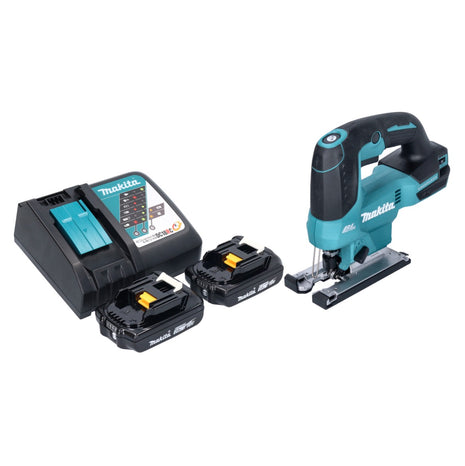 Seghetto alternativo a batteria Makita DJV 184 RA 18 V brushless + 2x batteria ricaricabile 2,0 Ah + caricabatterie