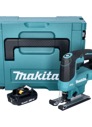 Makita DJV 184 A1J Cordless pendulum action jigsaw 18 V brushless + 1x rechargeable battery 2.0 Ah + Makpac - without charger