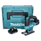 Makita DJV 184 A1J Cordless pendulum action jigsaw 18 V brushless + 1x rechargeable battery 2.0 Ah + Makpac - without charger