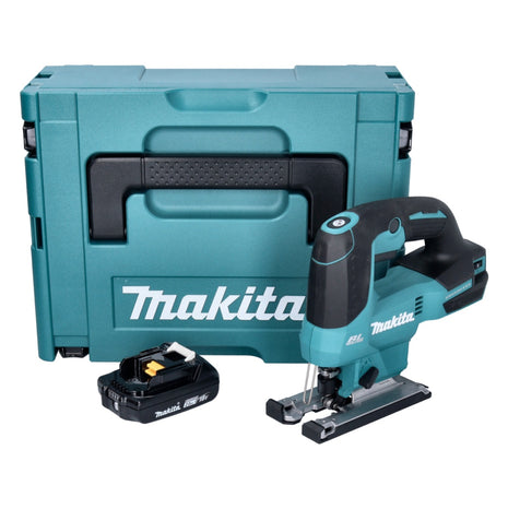 Makita DJV 184 A1J Scie sauteuse sans fil 18 V Brushless + 1x batterie 2,0 Ah + Makpac - sans chargeur