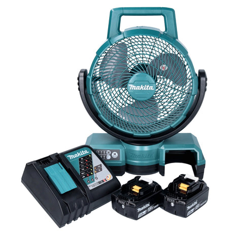 Ventilatore a batteria Makita DCF 203 RT 14,4 V - 18 V + 2x batterie 5,0 Ah + caricabatterie