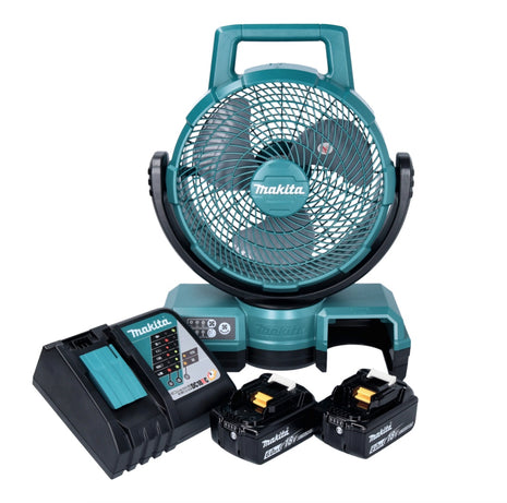 Makita DCF 203 RG Akku Lüfter Ventilator 14,4 V - 18 V + 2x Akku 6,0 Ah + Ladegerät