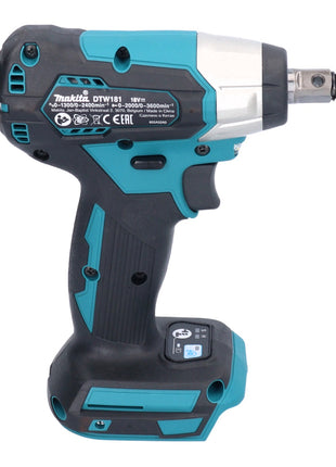 Makita DTW 181 A1 Akku Schlagschrauber 18 V 210 Nm 1/2" Brushless + 1x Akku 2,0 Ah - ohne Ladegerät