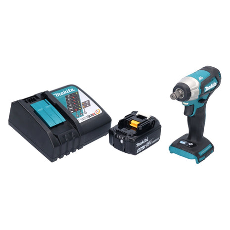 Makita DTW 181 RM1 akumulatorowy klucz udarowy 18 V 210 Nm 1/2" bezszczotkowy + 1x akumulator 4,0 Ah + ładowarka