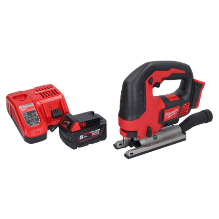 Milwaukee M18 BJS-501 cordless jigsaw 18 V + 1x battery 5.0 Ah + charger