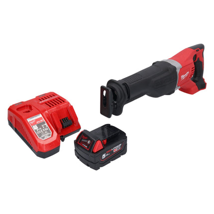 Milwaukee M18 BSX-501 sega alternativa a batteria 18 V + 1x batteria 5,0 Ah + caricabatterie