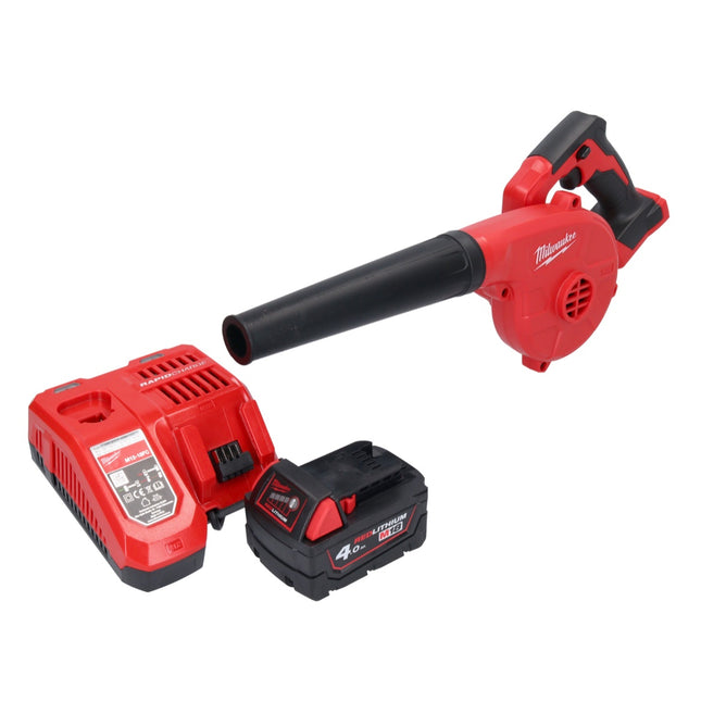 Milwaukee M18 BBL-401 Akku Gebläse 18 V + 1x Akku 4,0 Ah + Ladegerät