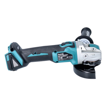 Amoladora angular sin cable Makita DGA 521 RFX1 18 V 125 mm X-LOCK Brushless + 2x batería recargable 3,0 Ah + cargador