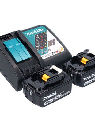 Makita DGA 521 RMX1 amoladora angular a batería 18 V 125 mm X-LOCK sin escobillas + 2x baterías 4,0 Ah + cargador