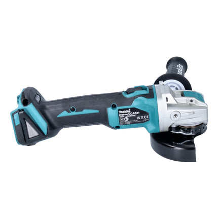 Amoladora angular sin cable Makita DGA 521 RMX1 18 V 125 mm X-LOCK Brushless + 2x batería recargable 4,0 Ah + cargador