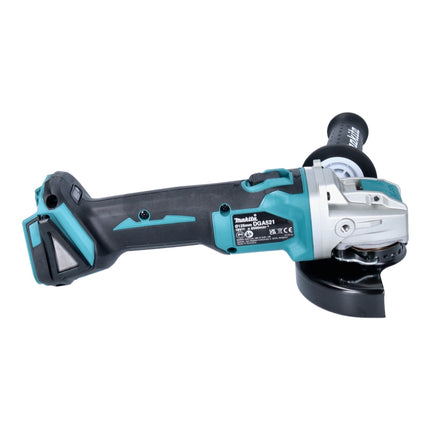 Makita DGA 521 T1X1 cordless angle grinder 18 V 125 mm X-LOCK Brushless + 1x battery 5,0 Ah - without charger