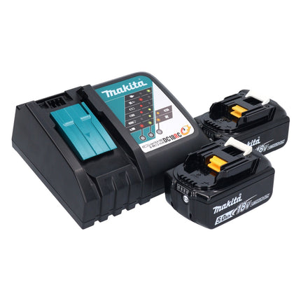 Makita DTW 285 RT Atornillador de impacto inalámbrico 18 V 280 Nm 1/2" sin escobillas + 2x baterías 5,0 Ah + cargador