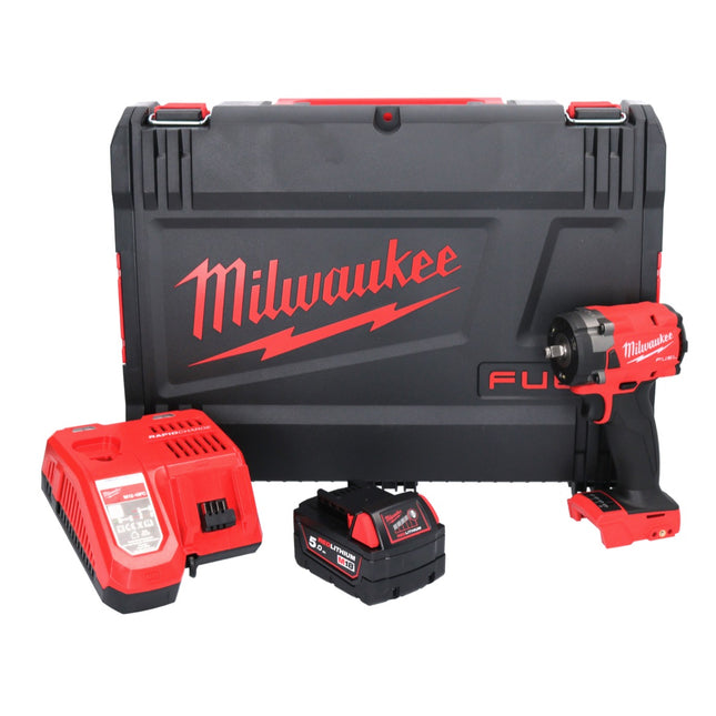 Milwaukee M18 FIW2F38-501X Akku Schlagschrauber 18 V 339 Nm 3/8 " Brushless + 1x Akku 5,0 Ah + Ladegerät + HD Box