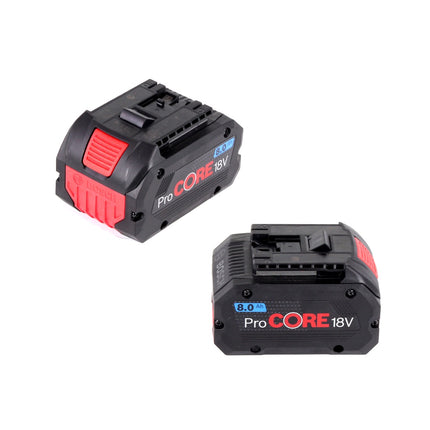 Set di avviamento Bosch con 2 batterie ProCORE 18 V 8,0 Ah Professional ( 1600A016GK ) e caricabatterie GAL 1880 CV