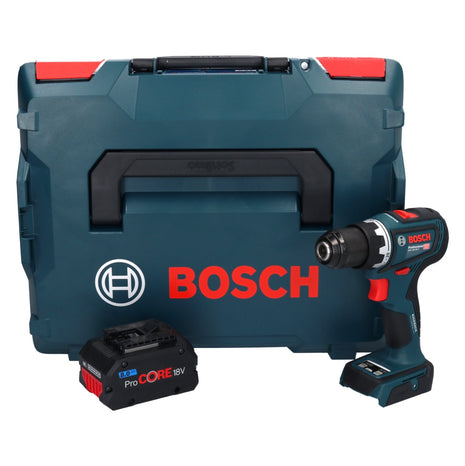 Bosch GSR 18V-90 C Taladro atornillador inalámbrico profesional 18 V 64 Nm sin escobillas + 1x batería ProCORE 8,0 Ah + L-Boxx - sin cargador