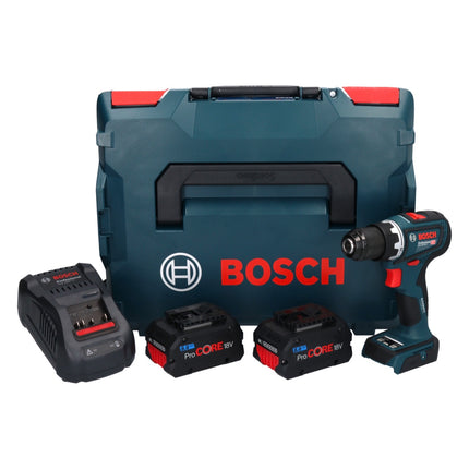 Bosch GSR 18V-90 C Professional Cordless Drill Driver 64 Nm 18V Brushless + 2x ProCORE Batteries 8.0 Ah + Charger + L-Boxx Case