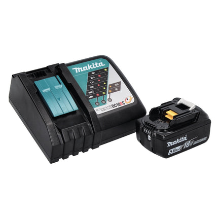 Makita DMR 115 RT1B Akku Baustellenradio 12 V - 18 V Bluetooth DAB+ IP65 Schwarz + 1x Akku 5,0 Ah + Ladegerät - Toolbrothers