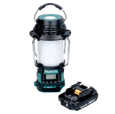 Makita DMR 056 A1 Battery radio 18 V FM DAB+ with lantern 360° torch IP65 + 1x battery 2.0 Ah - without charger