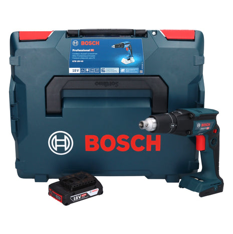 Atornillador para paneles de yeso a batería Bosch GTB 18V-45 18 V 32 Nm sin escobillas + 1x batería 2,0 Ah + L-Boxx - sin cargador